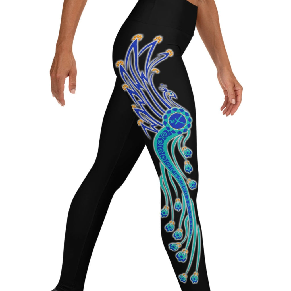Peacock leggings shop
