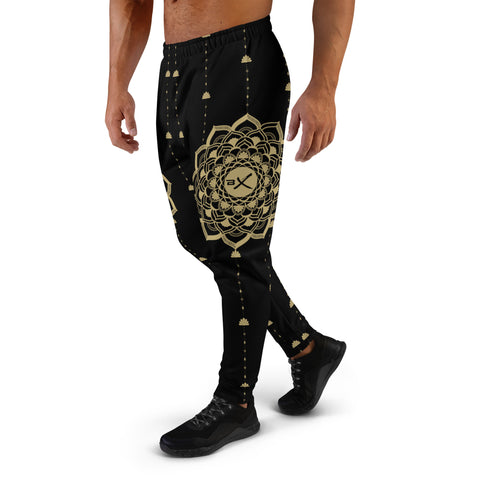Black Mandala Men's Joggers