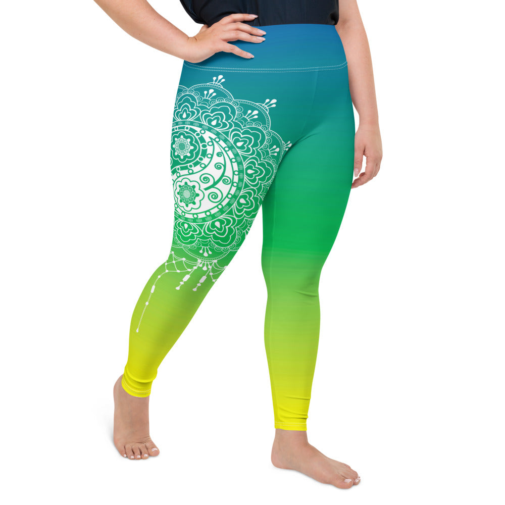 Ying and Yang Coi With Lotus Leggings by quinn.mckayla